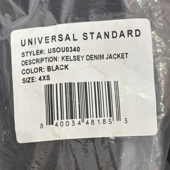 Universal Standard Black Kelsey Denim Jacket 4XS(00-0) - Picture 3 of 10
